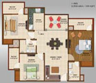 3 BHK Super Area 1450